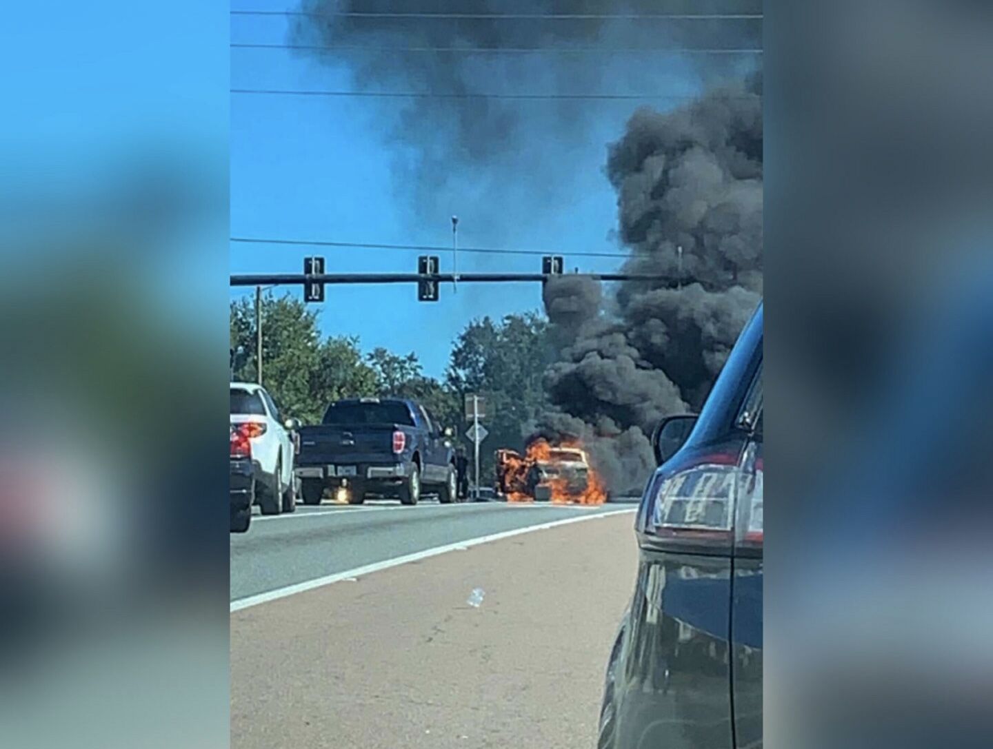Car fire Alafaya and University 11/29/21